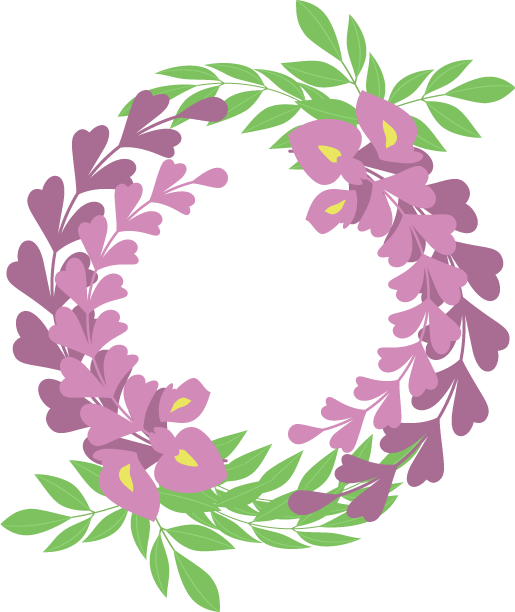 wisteria wreath